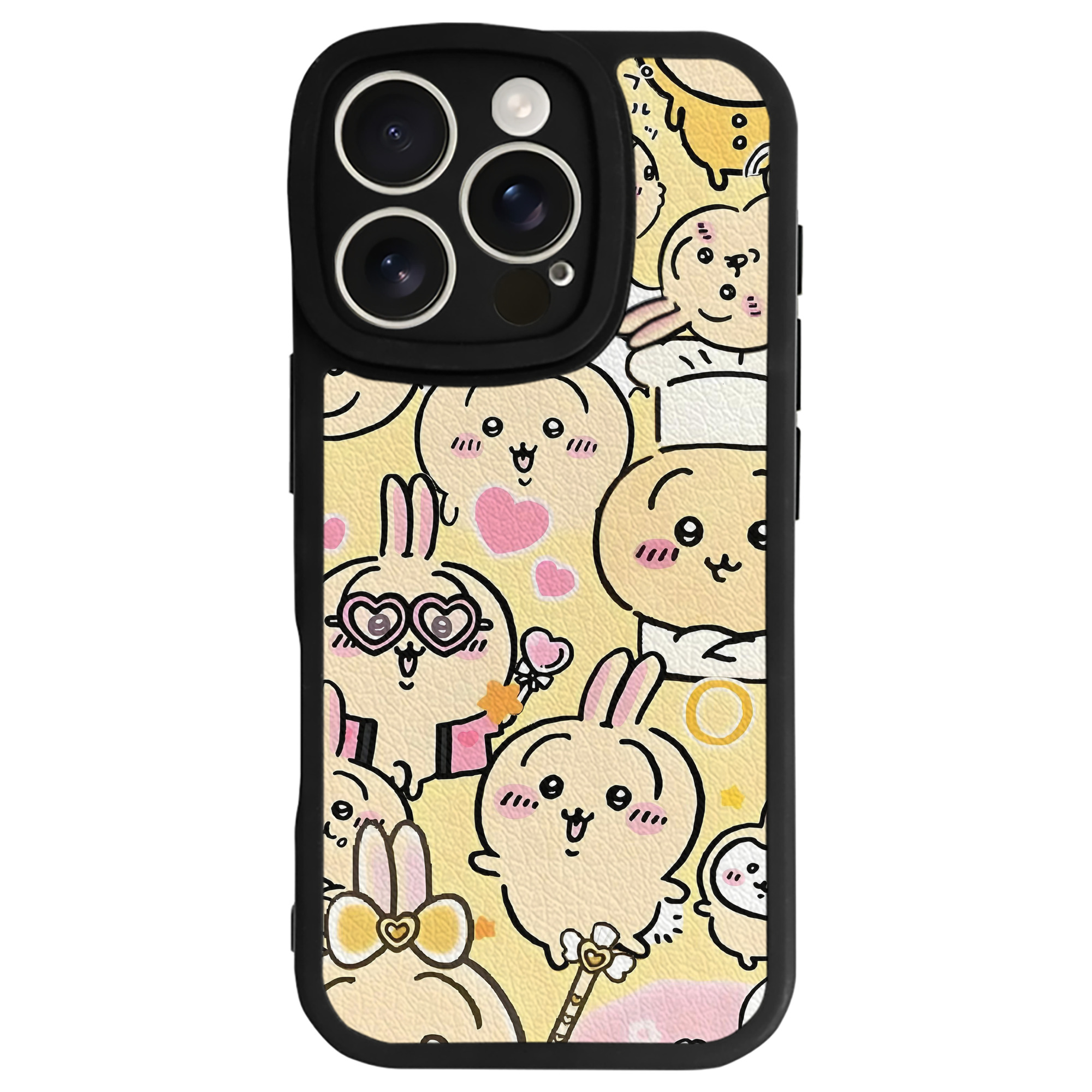 （画像用） ちいかわ Chii-kawa 【iPhone 16シリーズ対応】シリコンスマホケース（レザー調） 材質：シリコン